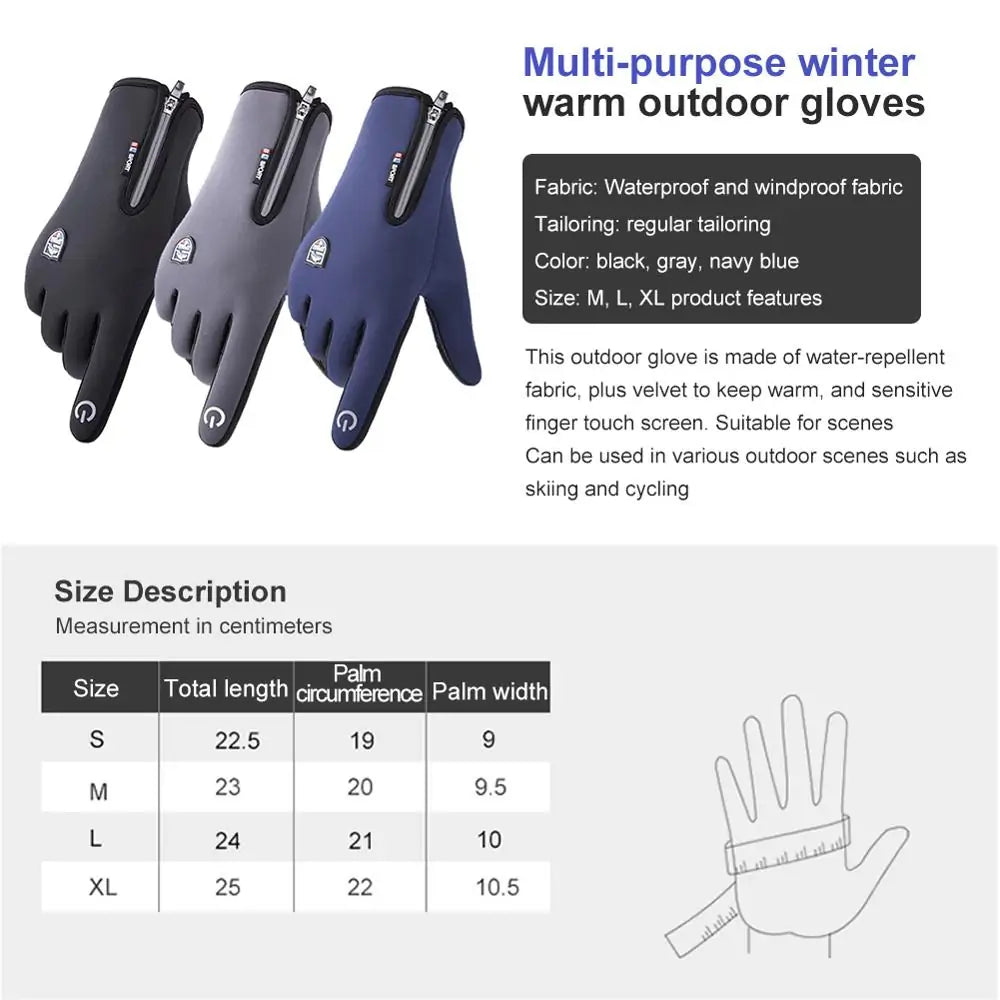 Winter Warm Ski Gloves